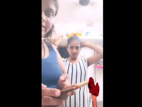 Lesbian family members indulge in some steamy action in this Tango video