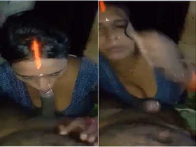 Desi bhabhi's exclusive amateur blowjob