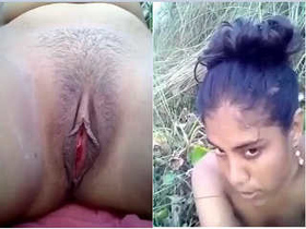 Amateur village girl goes nude for her lover in a video recording