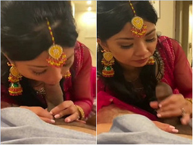 Desi girl with big boobs sucks cock in exclusive video