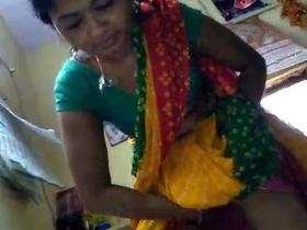 Desi maid lifts sari and gets fucked in real sex video