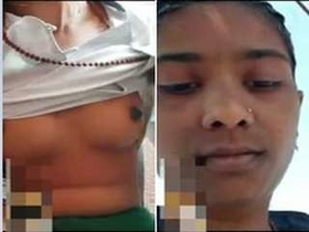 Indian girl with small tits and tight pussy gets naughty in part 1