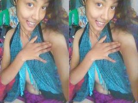 Exclusive video of a cute desi girl changing her clothes