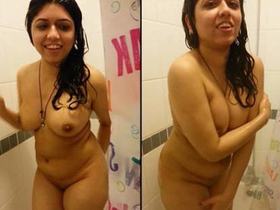 Gujyu Bhabha caught on camera while taking a bath