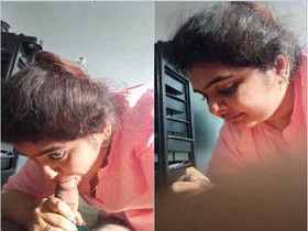 Exclusive video of Desi bhabhi giving a superb blowjob