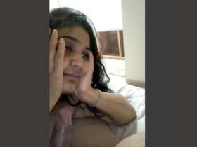 HD video of a stunning girl giving a blowjob and getting fucked
