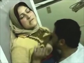 Muslim women in hijab in a composite video