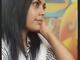 Desi, a cute college girl, stars in this video