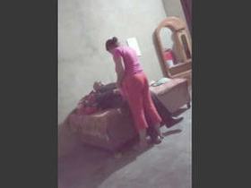 Fatty Indian BBW aunt gets banged by her father in low quality video