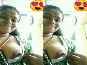 Modest Indian wife reveals her breasts