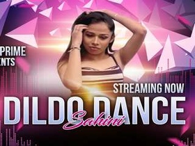 Watch a woman dance with a dildo in this erotic video