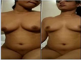 Desi Indian babe strips down and gives a blowjob in a nude video for her lover