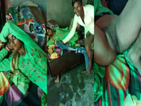 Cuckolded guy records live video of Dehati's naked pussy