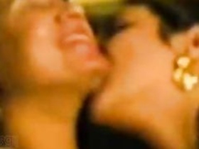 Older Indian lesbian takes it all in
