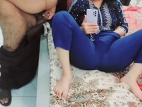 Stepdad punishes me for watching mobile porn with audio