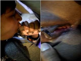 Sexy desi babe gives a blowjob and masturbates for pleasure