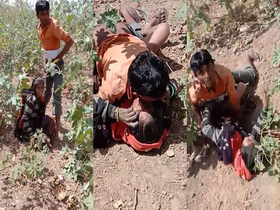 Dehati's outdoor sex caught on camera by a lustful voyeur