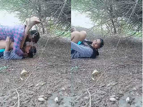 Desi Bhabhi and her lover enjoy outdoor adventure in part 1