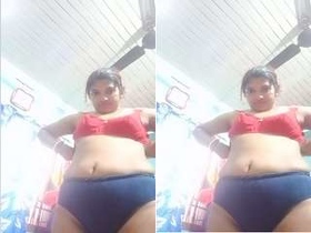 Bhabhi's sensual striptease and intimate exposure of her body