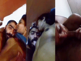 Indian couple enjoys tit and pussy play in video