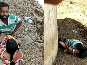 A couple from South India enjoys outdoor sex in a steamy video