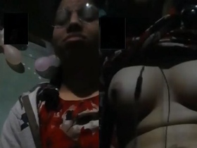 Bangladeshi girl flaunts her big boobs in a village setting