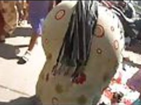 Indian street voyeur with a big butt