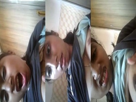 Young Indian girl flaunts her big boobs in solo video