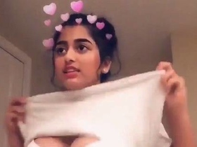 NRI teenage girl stripping and posing nude