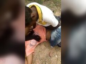 Desi MMC video features a dark-haired slut having outdoor sex with multiple partners