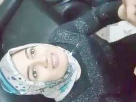 Indian hijabi woman gives blowjob to her boyfriend's penis in porn video
