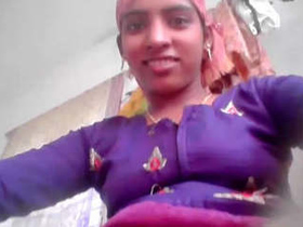 Horny blonde girl from India pleasures herself
