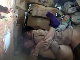 Desi couple gets caught having sex in the kitchen