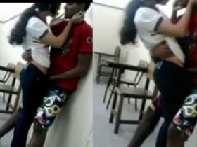 Desi babe gets caught in the act with her college boyfriend