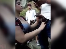 College girl with big tits gets double penetrated in a steamy threesome