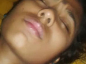 Indian couple enjoys nighttime sex