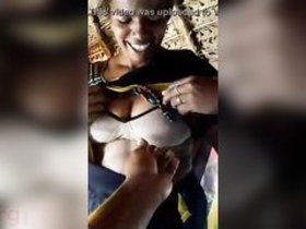 South Indian Aunty's Big Boobs Showcased in a Movie