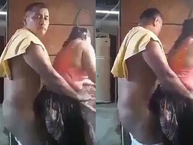 Stepfather and his girlfriend have sex in the laundry room