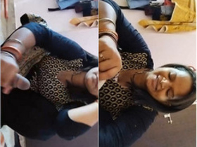 Indian wife teases with dick in exclusive video