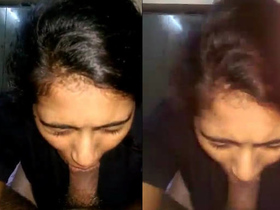 Desi girlfriend gets naughty with a blowjob