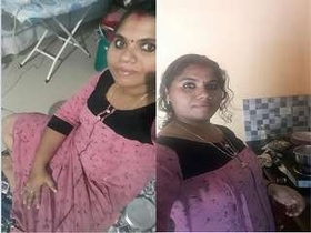 Indian aunty gets naughty on video call
