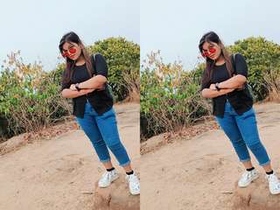 Exclusive video of a beautiful Indian girl pleasuring herself in part 4