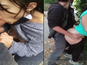 Indian girl gets fucked in the backyard of her Bangalore home