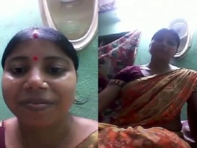 Tamil wife's big boobs and pussy in HD video