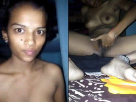 Tamil college girl gets naughty in a video