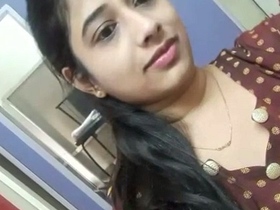 Nude Indian girl pleasures herself with her fingers in the bathroom