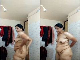 College girlfriend gets naughty in a public bathroom