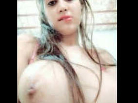 Big boobs college babe from Pakistan gets naughty