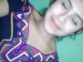 A stunning girl masturbates on live camera