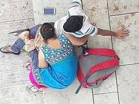 Indian bhabi gives a blowjob to her boyfriend in a village, spy video